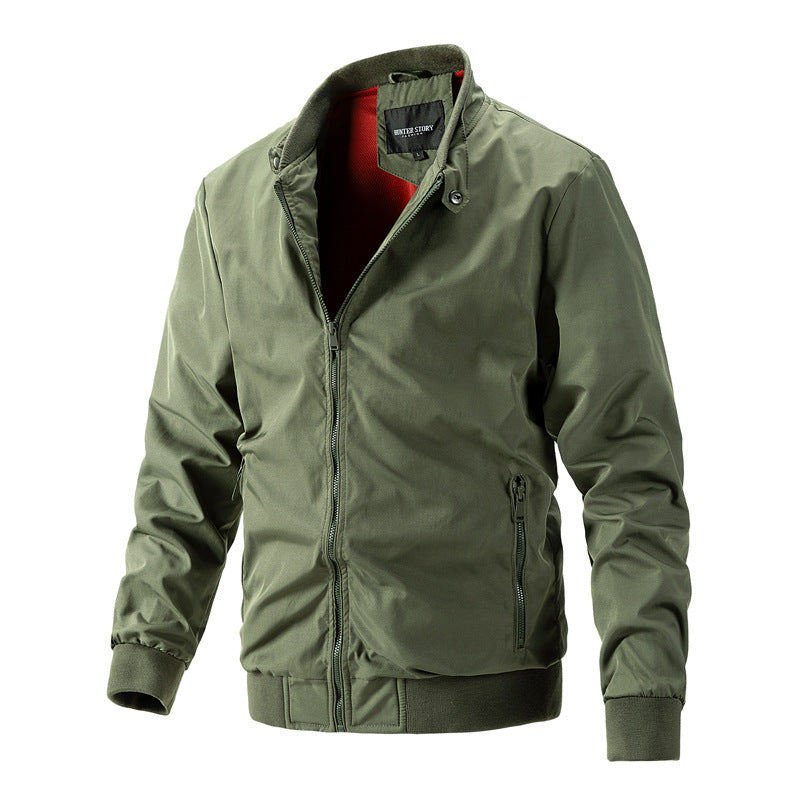 Flight Jacket with Stand up Collar