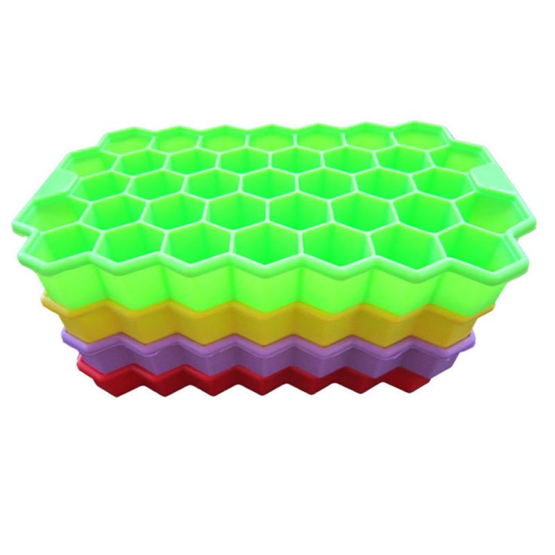 Honeycomb Ice Cube Ice Cream Shape Maker Form Popsicle Molds Yogurt Ice Box Fridge Treats Freezer Ice Cream Tools