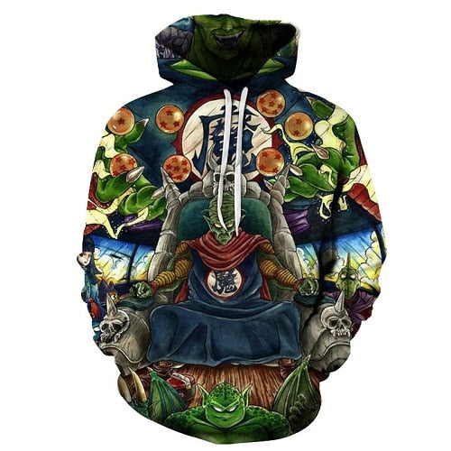 3D Printed Cartoon Hoodies Z pocket hooded sweatshirt with sleeves