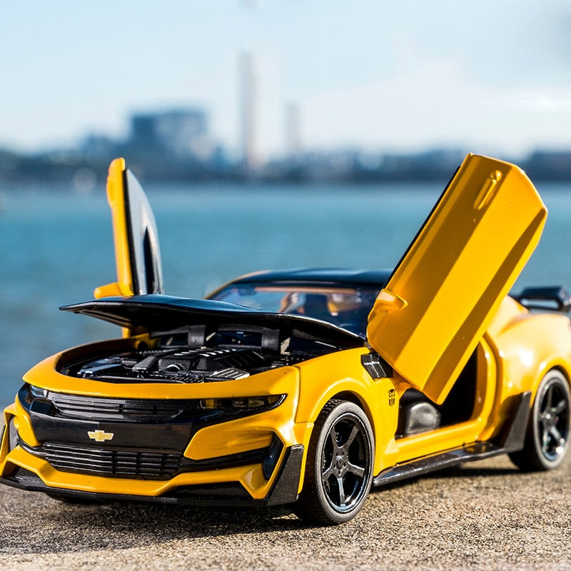 1:32 Alloy Diecast Car Model Chevrolet Camaro Pull Back Sound Lights