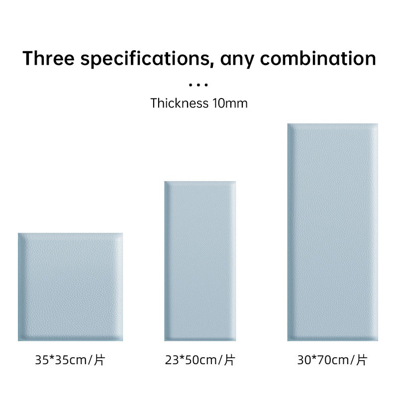 Adhesive Soft Leather Bags, Anti - collision Wall Panels, 2 - 8 pcs