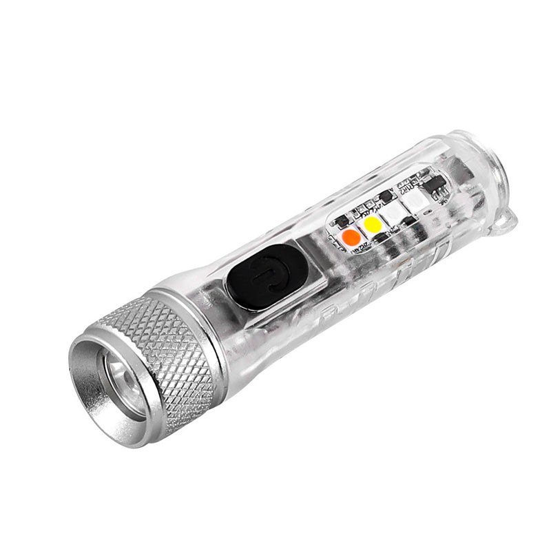 USB Rechargeable Multi-Function Flashlight Strong Light Super Bright Waterproof Long-Range Outdoor Household Portable LED Mini Flashlight