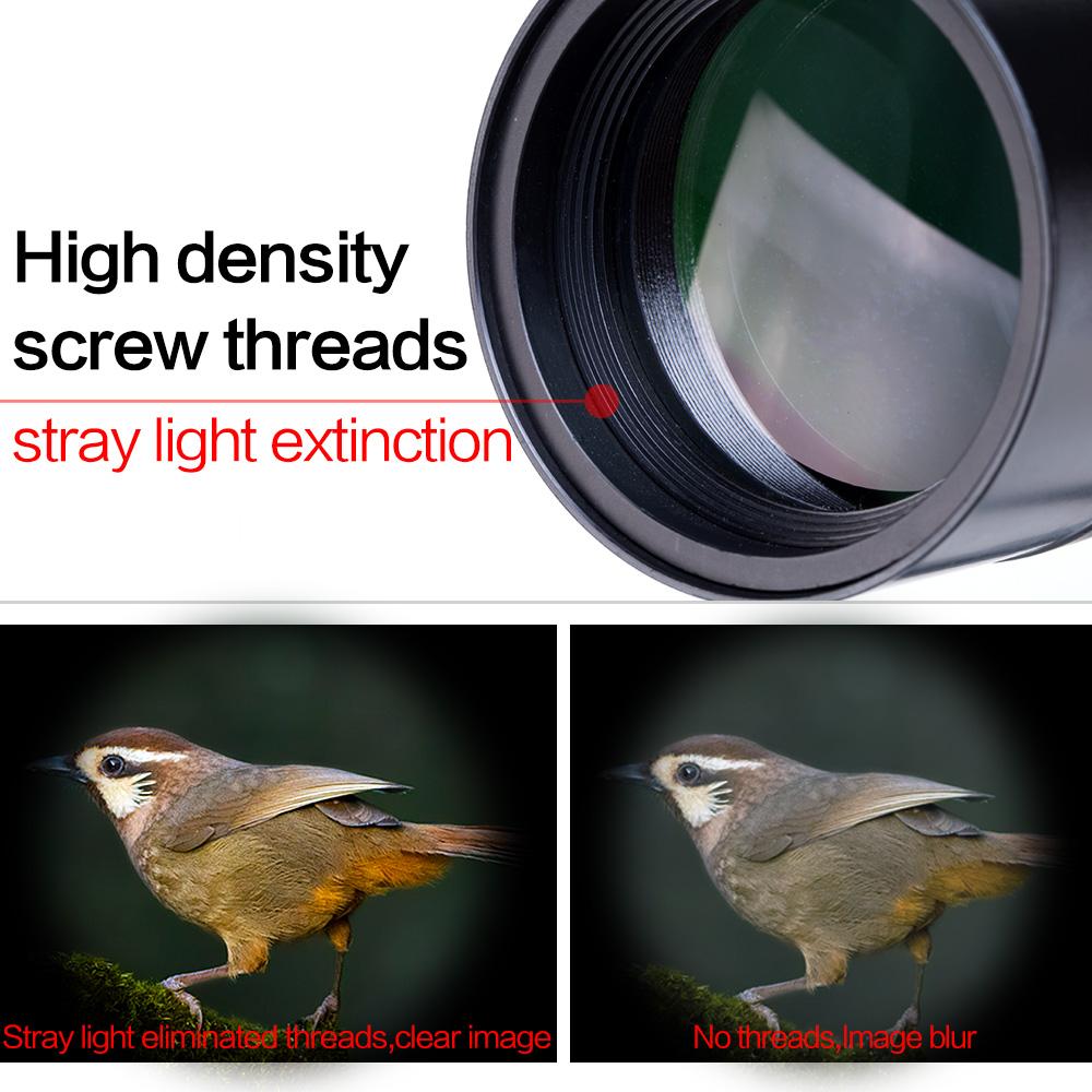 Waterproof Telescope - 20-60x60 Zoom Monocular Telescope - With Tripod - with Camera Photography