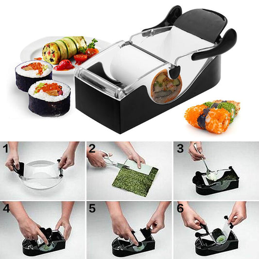 Sushi Roll Maker DIY Rice Roller Mold Perfect Cutter Easy Sushi Making Machine Kitchen Gadget