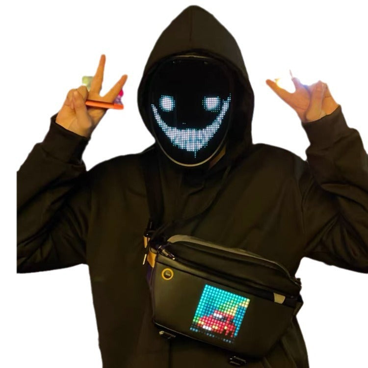 LED face changing luminous Bluetooth mask