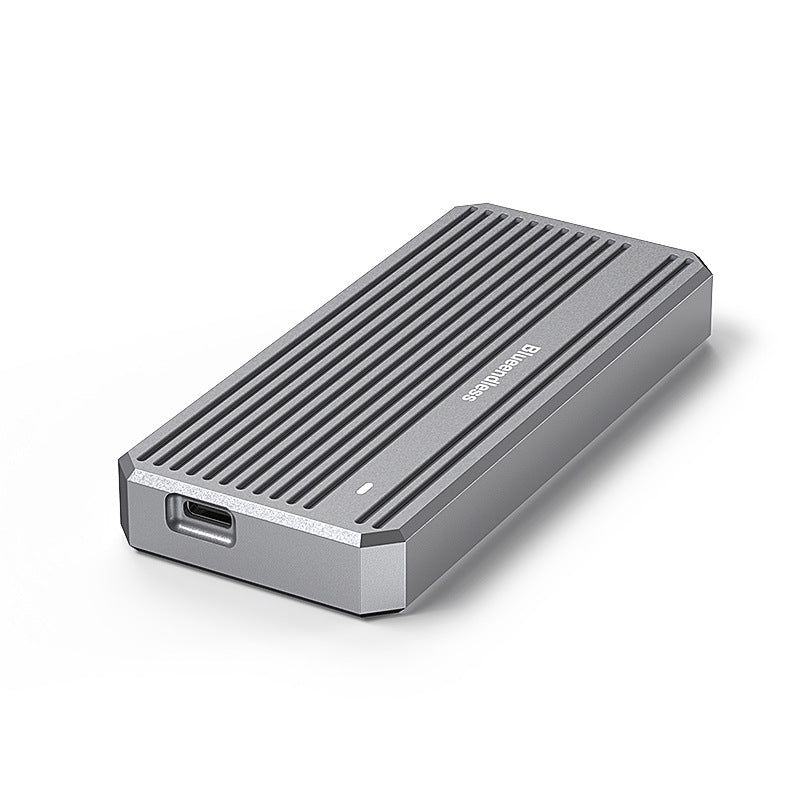 4TB USB4 external hard drive M2 NVME solid-state drive reader Thunderbolt 4 portable hard drive box with RGB light external