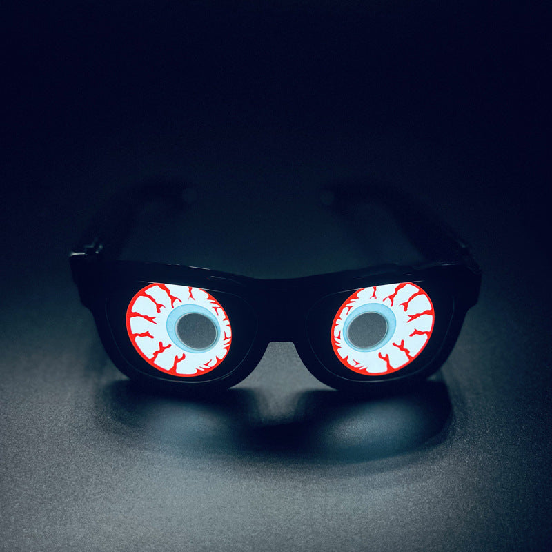 Light Emitting Glasses LED Light Emitting Glasses Rechargeable USB Cold Lens EI Glasses Festival Party Glasses Props