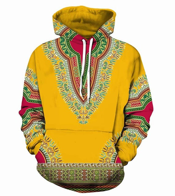 3D Traditional Print Hoodies Men Women  Fashion African Dashiki Hoodie