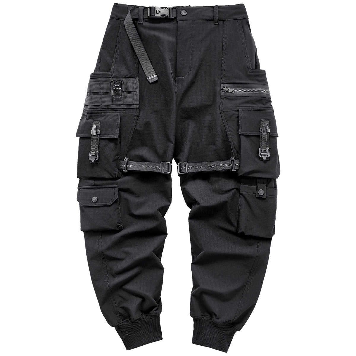 APP172 Black Techwear Pants