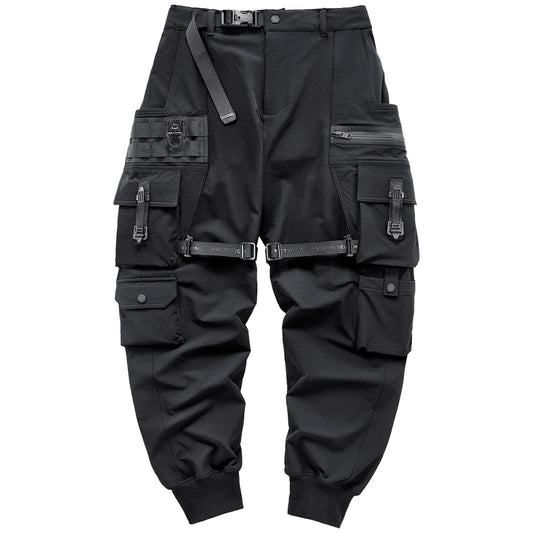 APP172 Black Techwear Pants