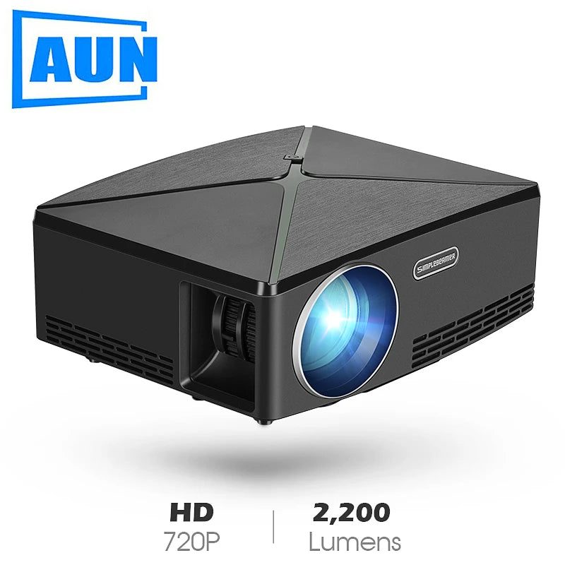 MINI Projector C80 UP, 1280x720 Resolution, Android WIFI Projector, LED Portable HD Beamer for Home Cinema, Optional C80