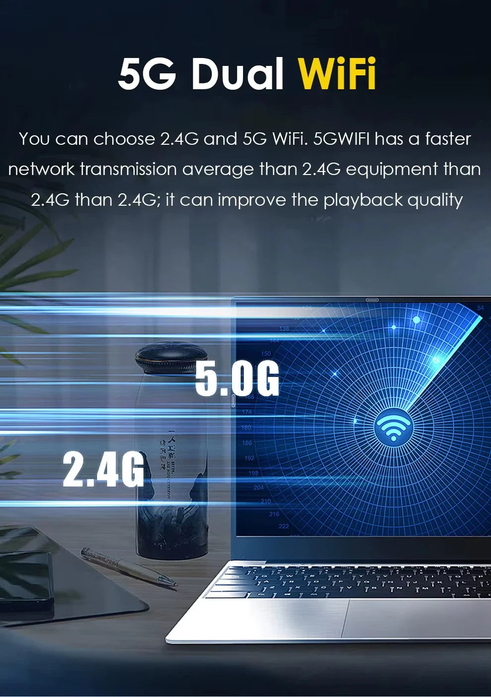 2025 15.6" Windows 11 Pro Laptop Computer  Core I7 8500Y 16GB 1TB Laptops Office Computer Fingerprint Unlock Notebook PC