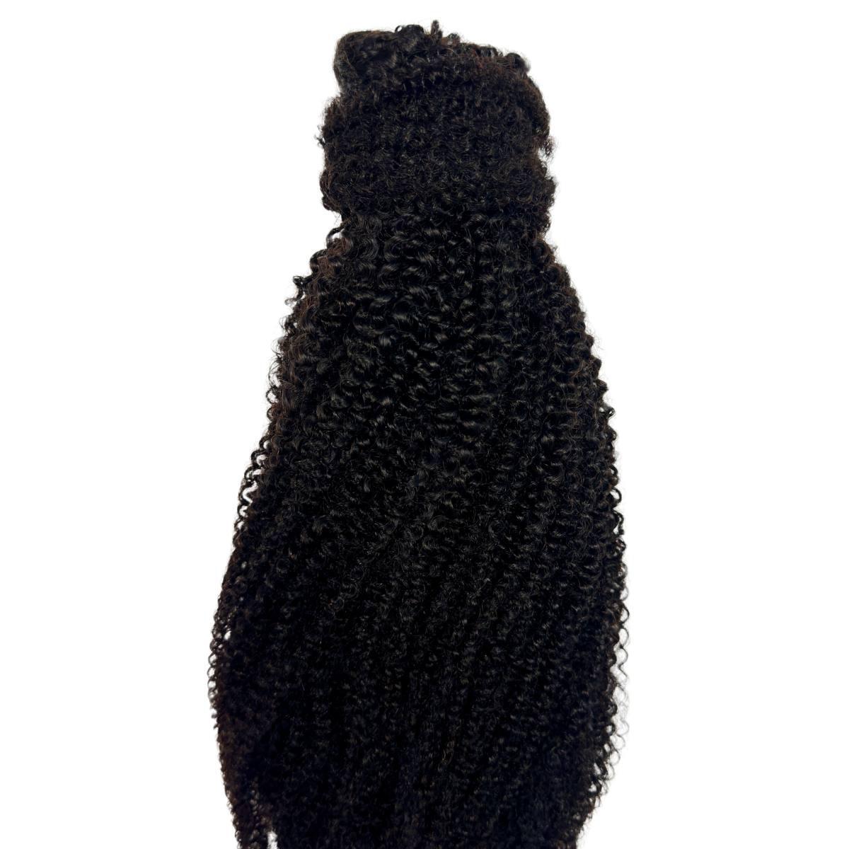 Afro Kinky Curly 100% Human Hair Ponytail Extension