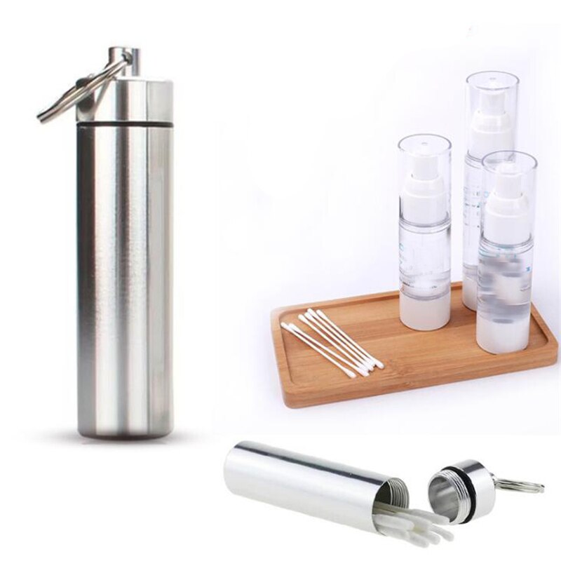 Portable Toothpick Holders – Keychain with Screw Cap in Aluminum & Wood Designs