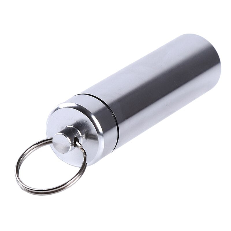 Portable Toothpick Holders – Keychain with Screw Cap in Aluminum & Wood Designs