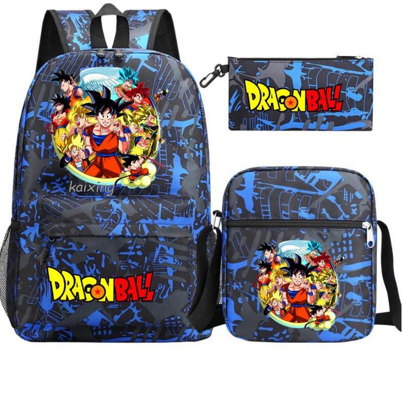 Dragon Ball Backpack Shoulder Bag Travel Bag 3-Piece Set