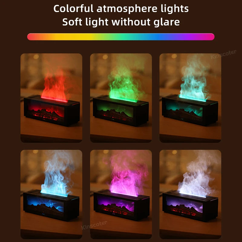 Fireplace Atmosphere Humidifier Simulation Fireplace Automatic Large Spray