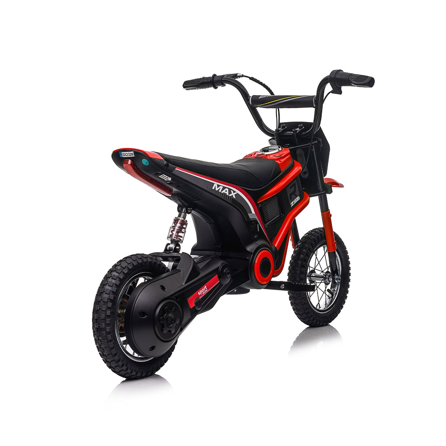 Speed up to 14.29MPH 24V Electric Kid Motorcycle off-road vehicle large front & rear suspension