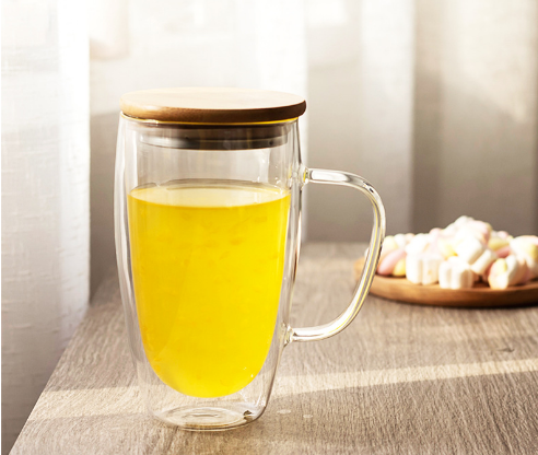 Double Layer Glass Cup 450ml