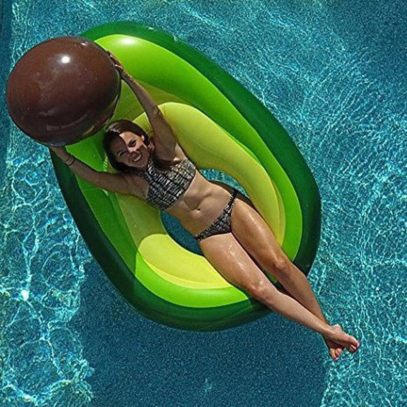 Avocado Swimming Ring Inflatable Swim Giant Pool Float