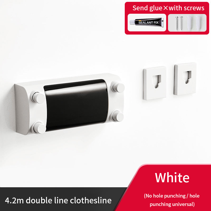 Clothes drying indoor telescopic clothes rack