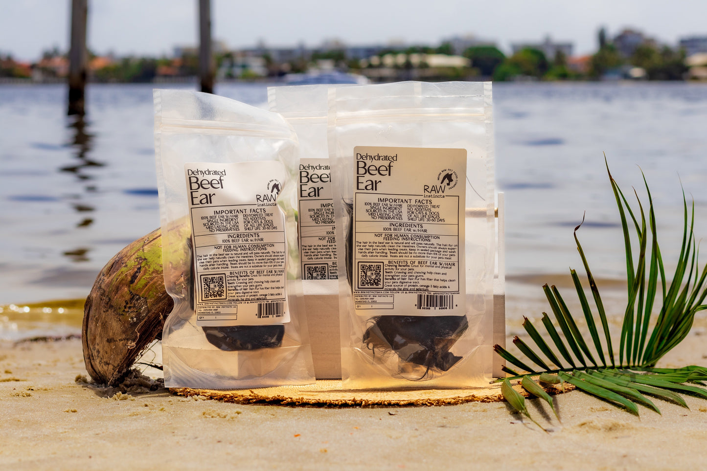 Dehydrated Beef Ear with Hair for Cats & Dogs — All-Natural | Raw Instincts Florida
