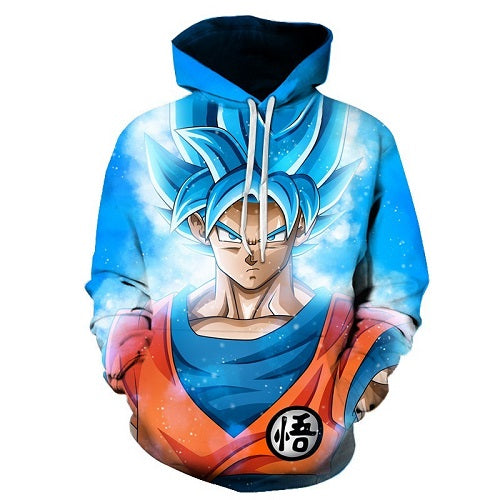 3D Printed Cartoon Hoodies Z pocket hooded sweatshirt with sleeves