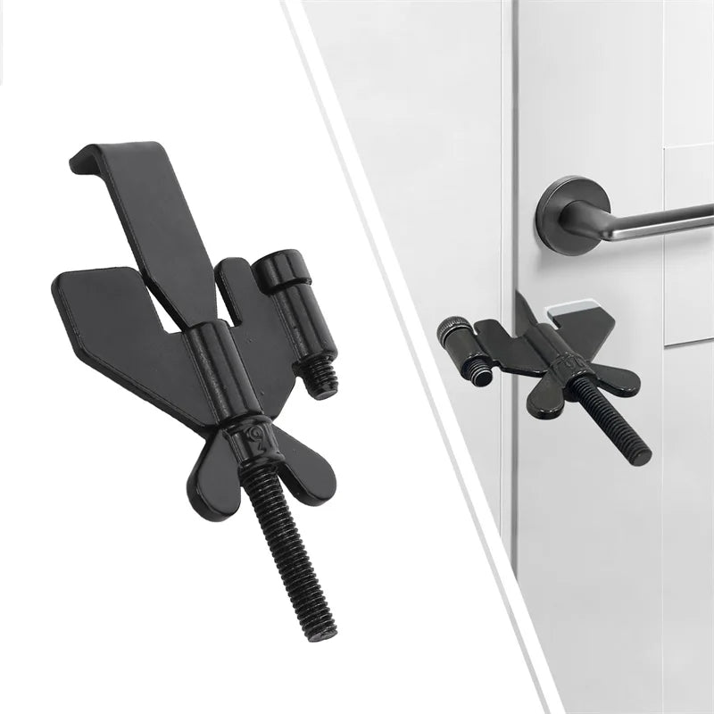 Portable Door Lock Privacy Extra Security Lock Anti Theft Travel Inside Door Locker for Traveling Home Bedroom Apartment