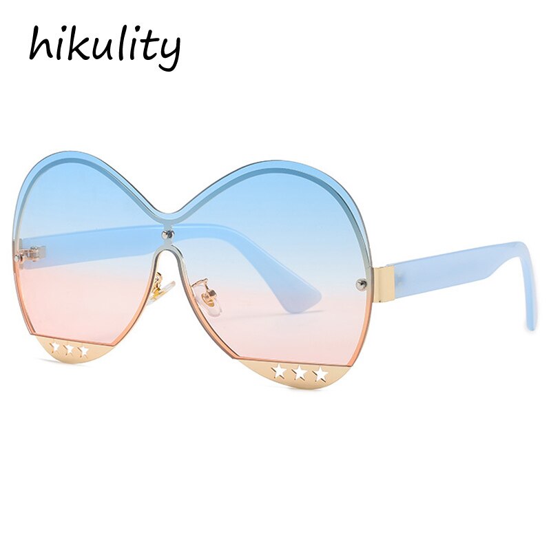 Fashion Hollowed Out Five-Star Medal Trend Sunglasses