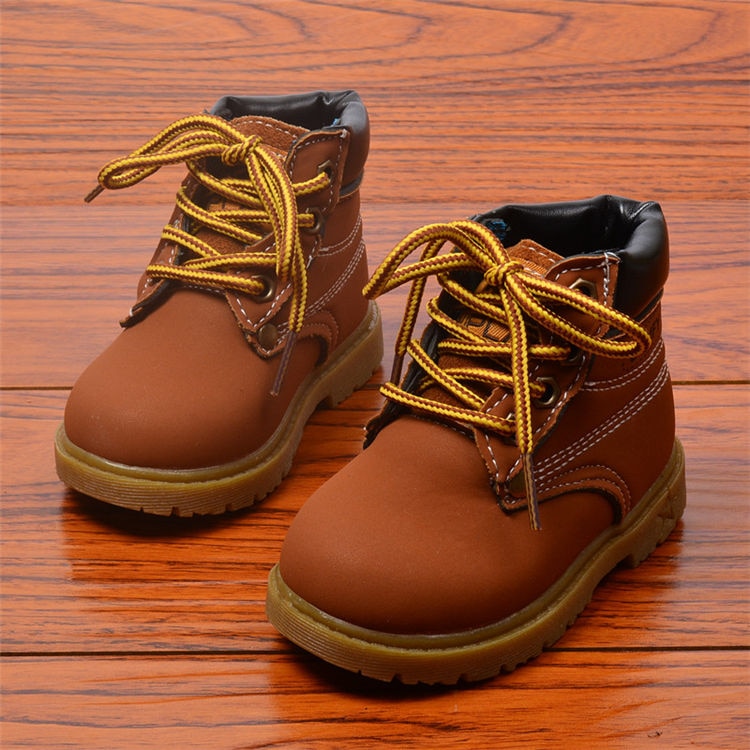 Winter Children's Boots Girls Boys Plush Martin Boots Casual Warm Ankle Shoes Kids Fashion Sneakers Baby Snow Boots