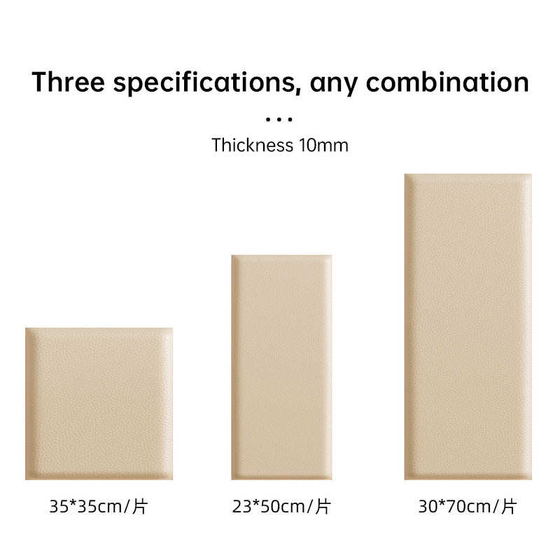 Adhesive Soft Leather Bags, Anti - collision Wall Panels, 2 - 8 pcs