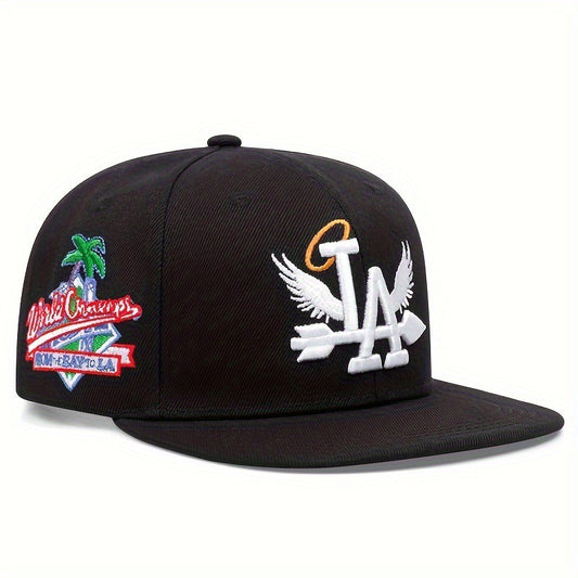Flat top LA to the Bay Snapback baseball flat edge hat