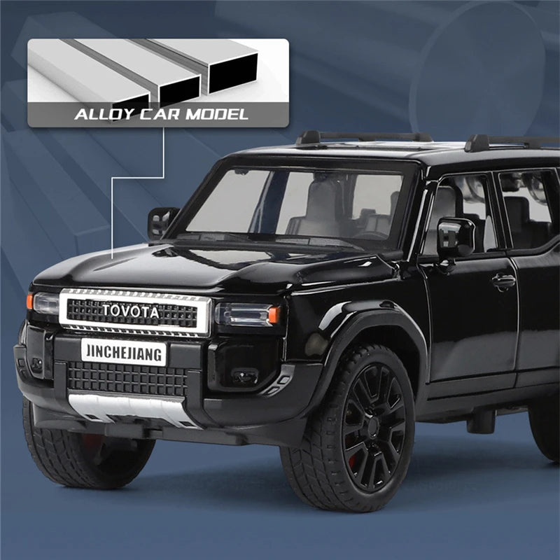 1: 32 Toyota Car Model alloy sound and light simulation SUV domineering off-road vehicle