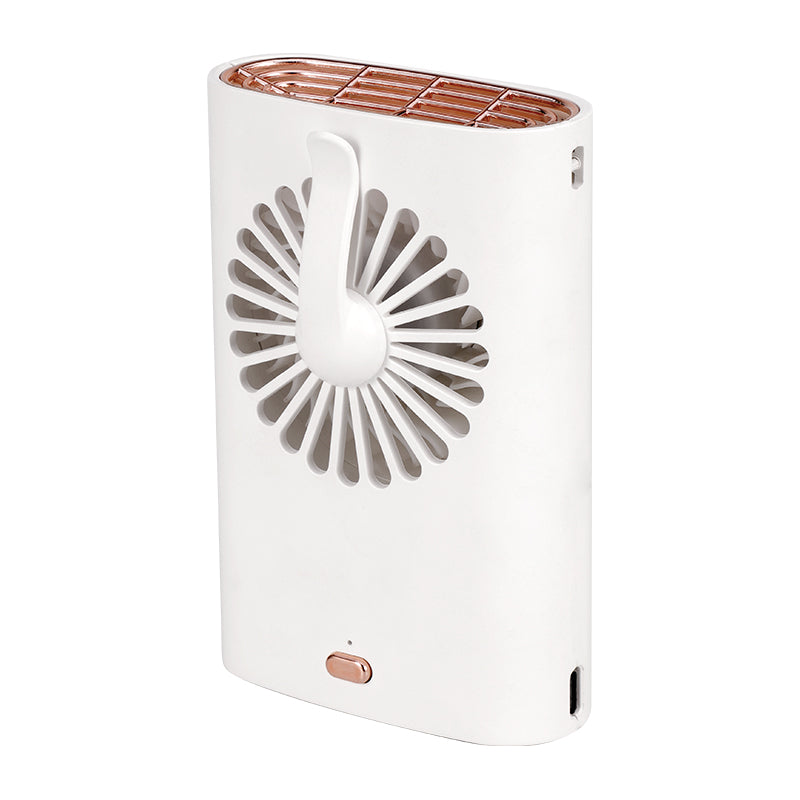 Mini Fan Desktop Office Three-Speed USB Charging Portable Handheld Hanging Neck Silent Fan