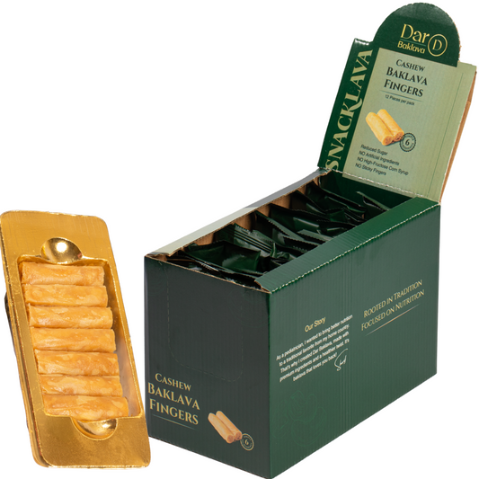 Baklava Fingers Cashew - Snacklava® | 20 Packs