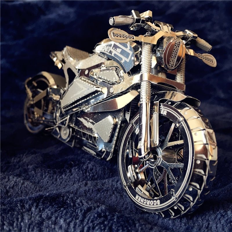 3D Laser Cut Mode Motorcycle puzzle