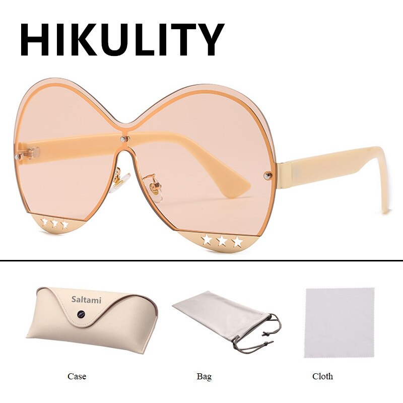 Fashion Hollowed Out Five-Star Medal Trend Sunglasses