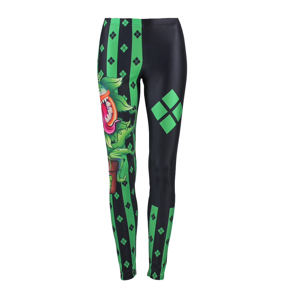 Leggings Party Clown Printed Leggings Pants 3D Digital Fitness