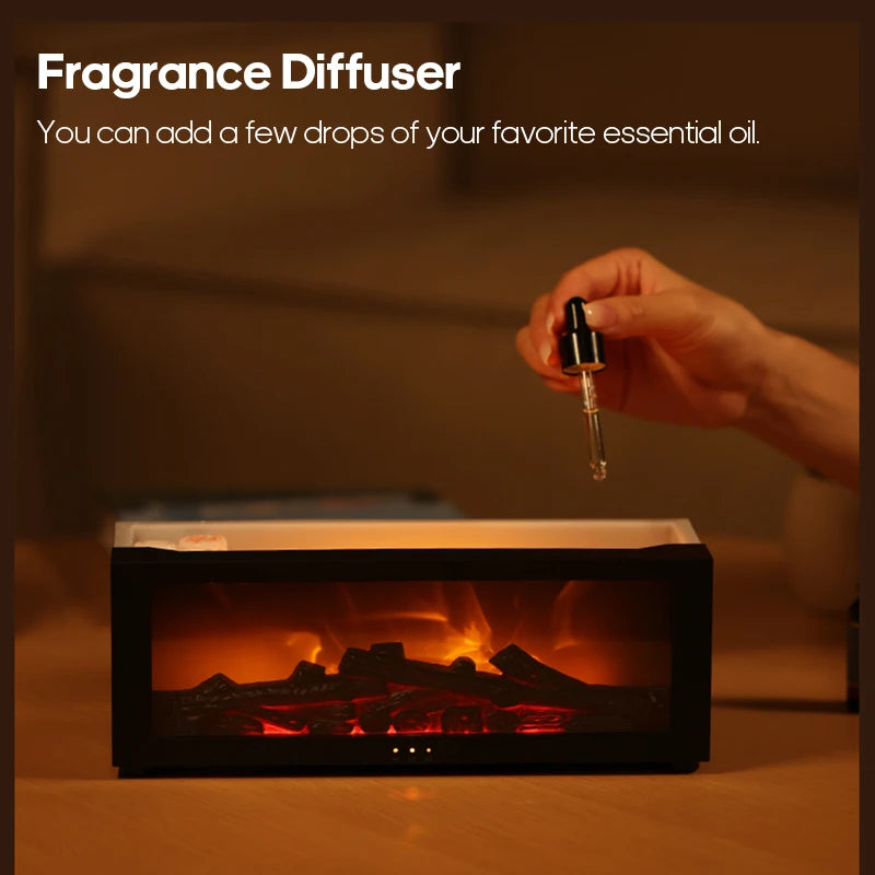 Fireplace Atmosphere Humidifier Simulation Fireplace Automatic Large Spray