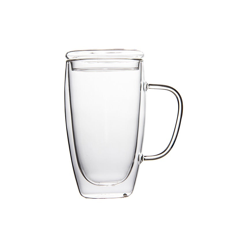 Double Layer Glass Cup 450ml