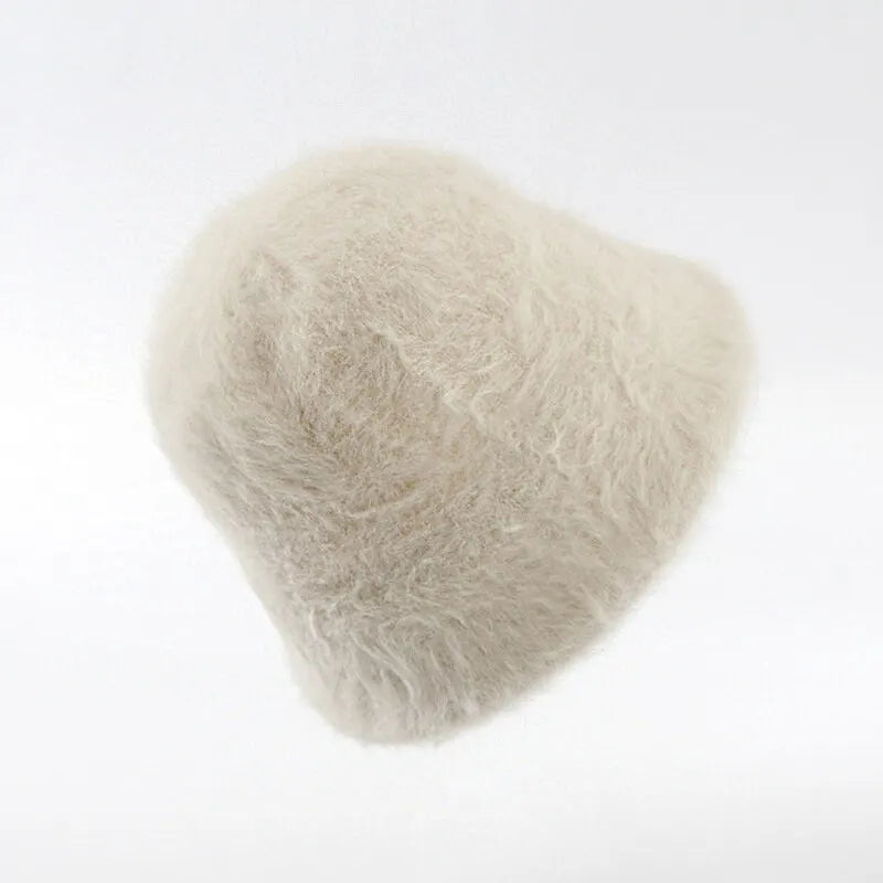 Versatile Fisherman Hat Imitation Rabbit Hair Cover Ear Protection Cold Proof Warm Plush Hat