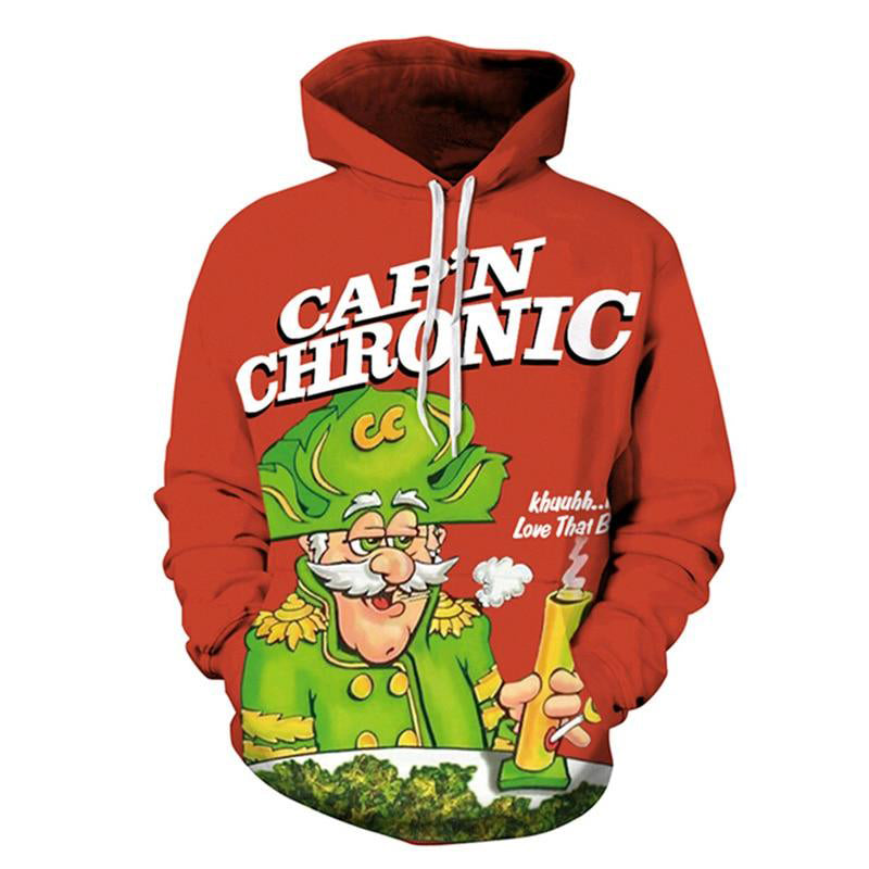 Weed themed 3D printed Hoodie