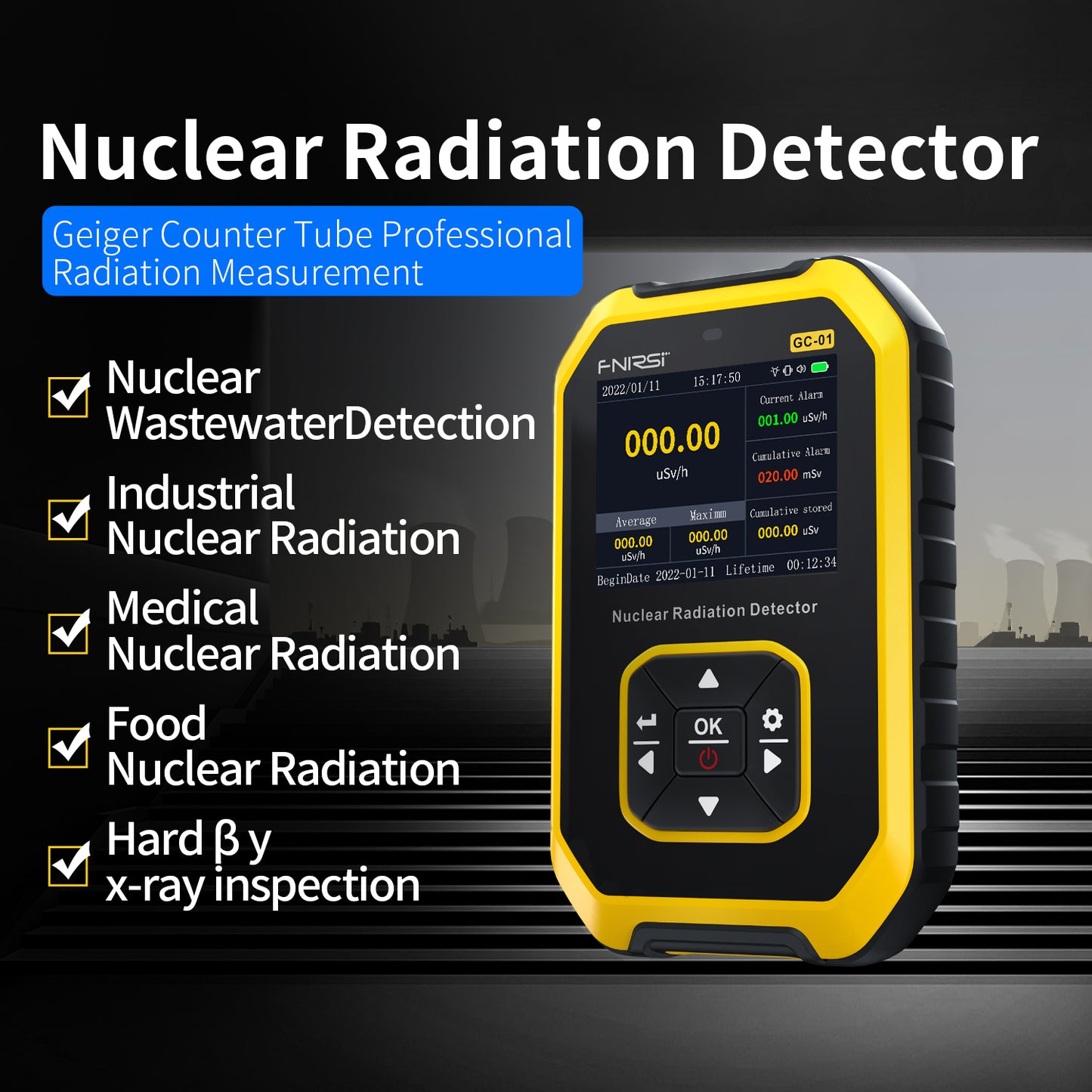 Radiation Detector Professional Geiger Counter