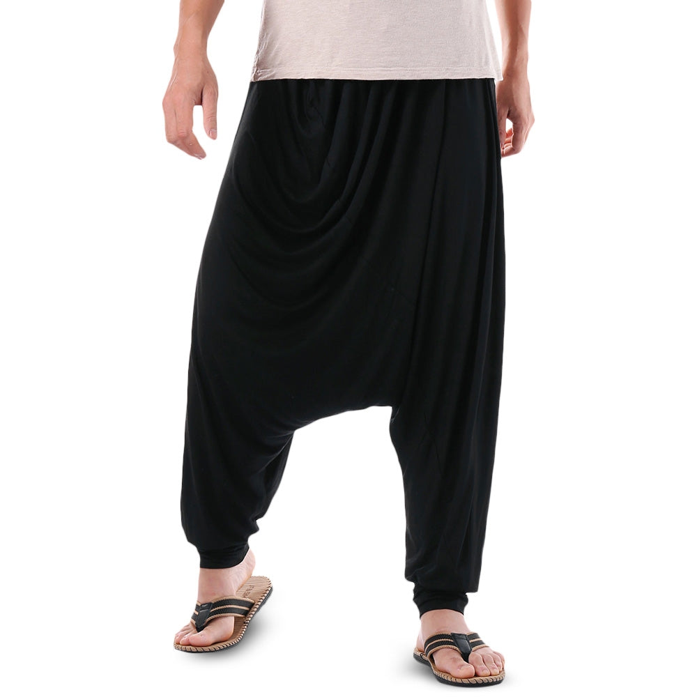 Drawstring Solid Color Harem Pants