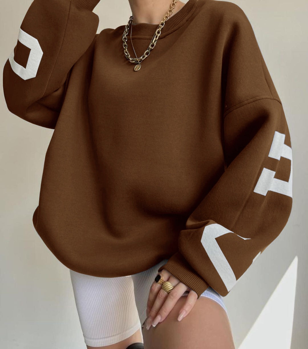 3D C H I C A G O Printed Fashion Fleece Long Sleeve Loose Hoodie