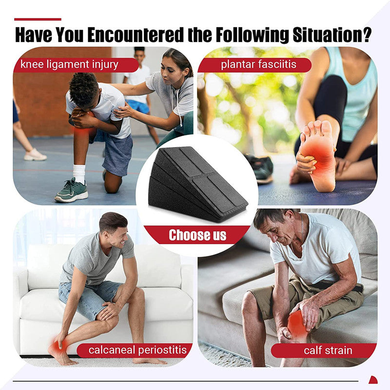 Calf tension board 3-piece set of pedal squat boards