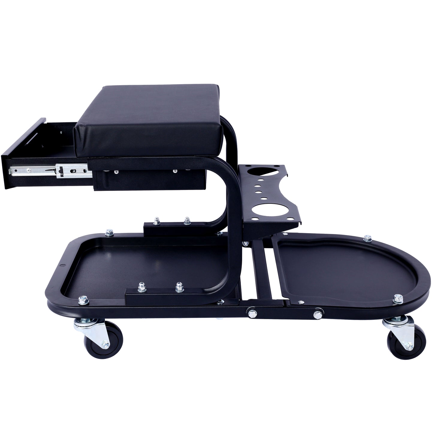 Rolling Multifunctional Cart, 15'1/2 "x 8'3/4" x 18'1/2 "- Black