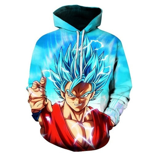 3D Printed Cartoon Hoodies Z pocket hooded sweatshirt with sleeves