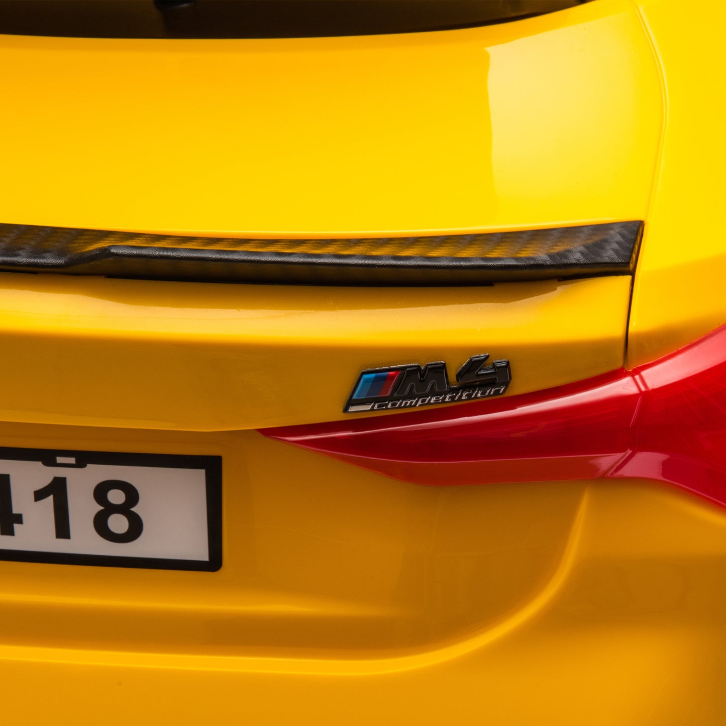 Yellow BMW M4 12v Ride On Car 2.4G W/Parents Remote Control Three speed adjustable