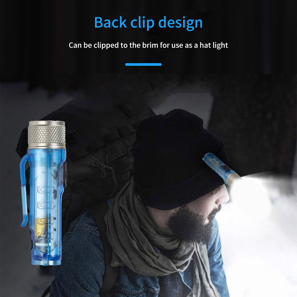 USB Rechargeable Multi-Function Flashlight Strong Light Super Bright Waterproof Long-Range Outdoor Household Portable LED Mini Flashlight